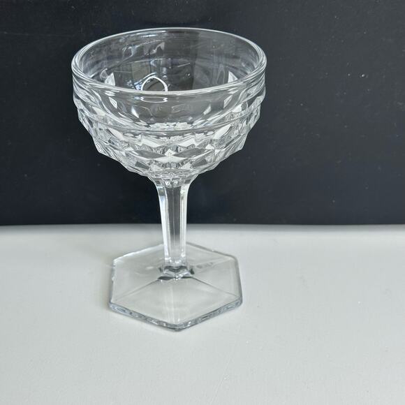 Vintage Fostoria American Champagne/Tall Sherbet Glass Set of 2 - Picture 2 of 7